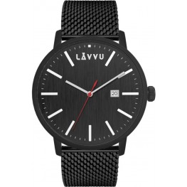Černé pánské hodinky LAVVU LWM0178 COPENHAGEN MESH