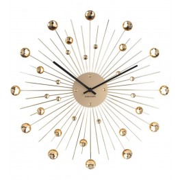 Designové nástěnné hodiny 4859GD Karlsson 50cm
