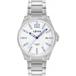 Pánské hodinky se safírovým sklem LAVVU LWM0160 NORDKAPP White