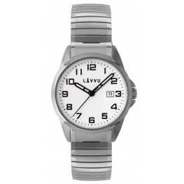 Pánské pružné hodinky LAVVU LWM0020 STOCKHOLM Big White