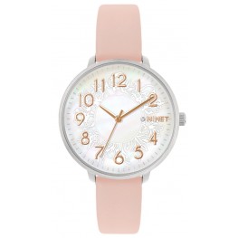 Růžové dámské hodinky MINET PRAGUE Pink Flower MWL5136