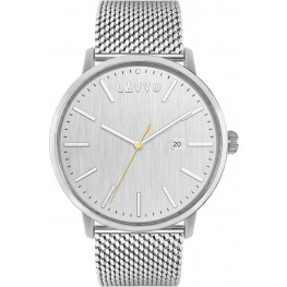 Stříbrné pánské hodinky LAVVU LWM0177 COPENHAGEN MESH