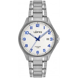 Titanové hodinky se safírovým sklem LAVVU LWM0150 TITANIUM LILLEHAMMER White