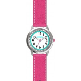CLOCKODILE CWG5120 Růžové třpytivé dívčí dětské hodinky se kamínky SPARKLE