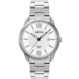 LAVVU LWM0190 Pánské hodinky se safírovým sklem DYKKER Silver