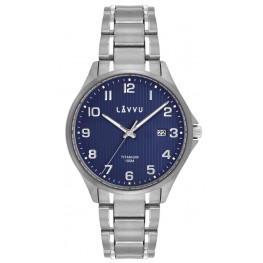 Extrémně lehké titanové hodinky LAVVU LWM0122 TITANIUM LILLEHAMMER Blue