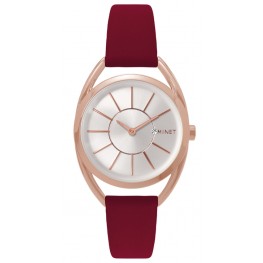 Vínové dámské hodinky MINET ICON PLUM PASSION MWL5074