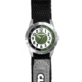 CLOCKODILE Černé reflexní dětské hodinky na suchý zip REFLEX CWX0025