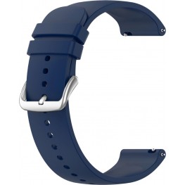 LAVVU LS00L22 Tmavě modrý silikonový řemínek na hodinky - 22