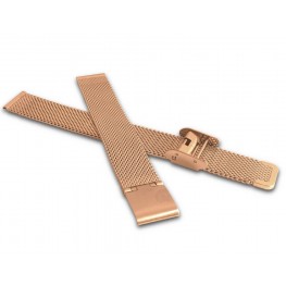 Rose gold kovový tah MINET MESH Band Rose Gold - 16