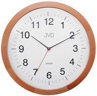 JVD NS22009.41 - Dřevěné nástěnné hodiny řízené signálem