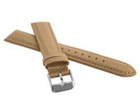 LAVVU Béžový polstrovaný řemínek BISON z luxusní kůže Top Grain - 14 LSHUF14
