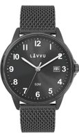 LAVVU Černé hodinky GÖTEBORG MESH LWM0118