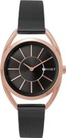 MINET Rose gold dámské hodinky ICON BLACK MESH MWL5096