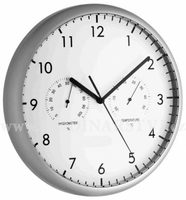 Nástěnné hodiny s teploměrem a vlhkoměrem TFA 98.1072