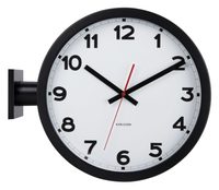 Oboustranné nástěnné hodiny KA5966WH Karlsson 38cm