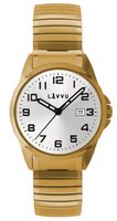 Pánské pružné hodinky LAVVU LWM0025 STOCKHOLM Big Gold