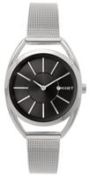 Stříbrno-černé dámské hodinky MINET ICON SILVER BLACK MESH MWL5017