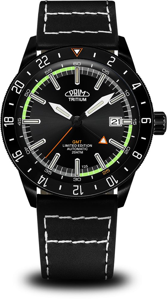 Hodinky PRIM Sport Tritium 25 - World Timer W91P.13238.B