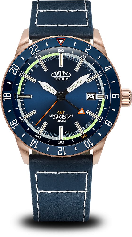 Hodinky PRIM Sport Tritium 25 - World Timer W91P.13238.D