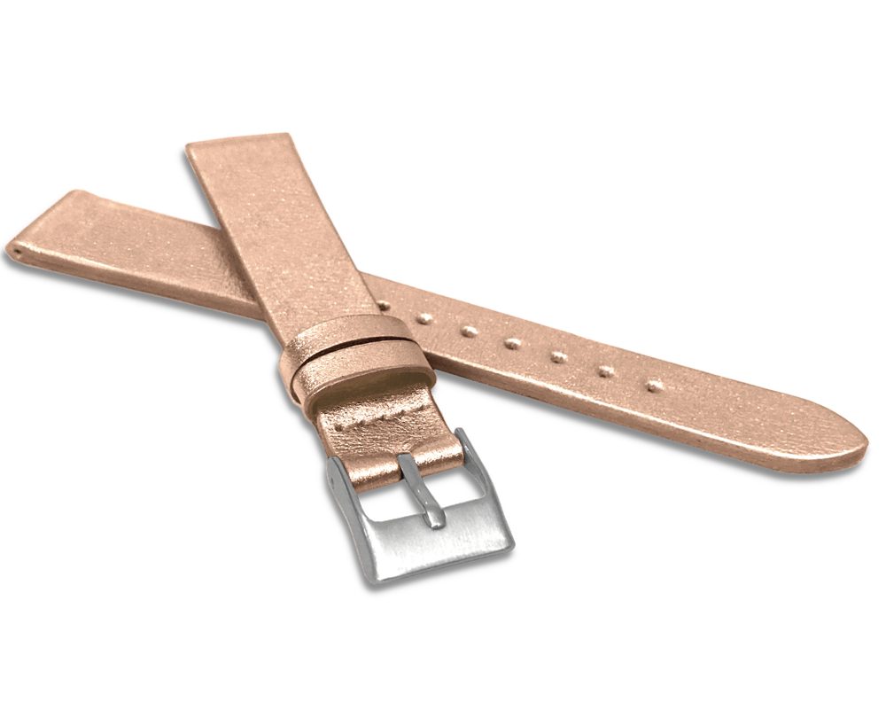 Rose gold řemínek MINET z luxusní kůže Top Grain MSSUY18